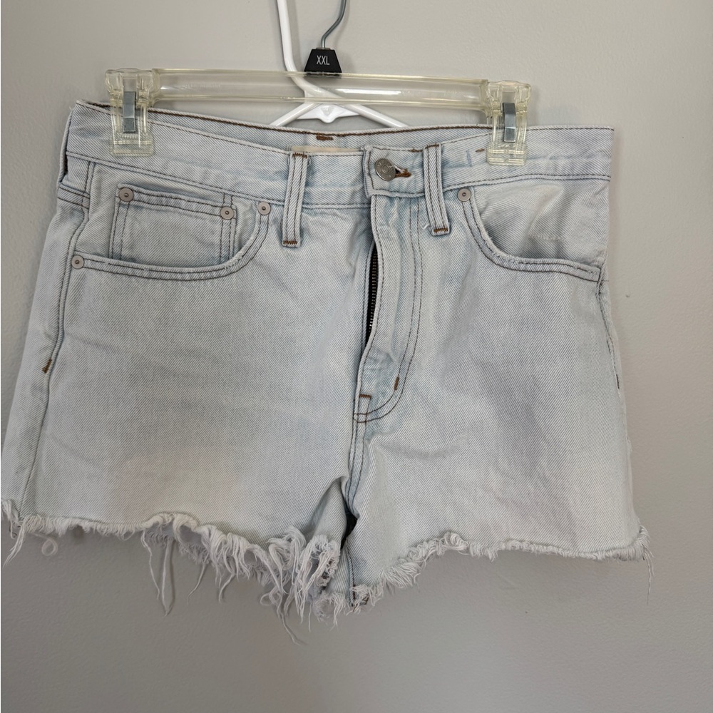 Madewell Light Wash Denim Cutoff Shorts - Women